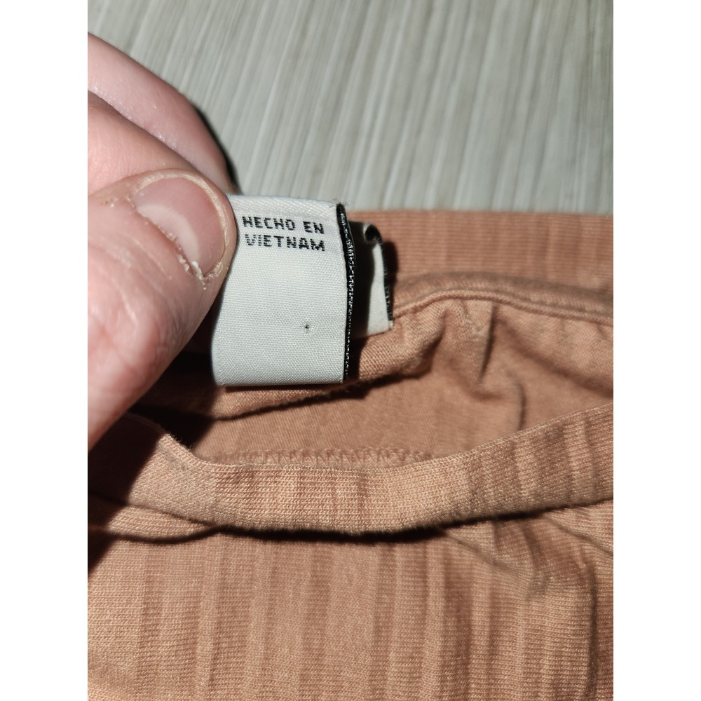 A New day Pleated Blouson Short Sleeve Top Mauve‎ Pink Dolman Crew Neck Size M - Picture 7 of 10